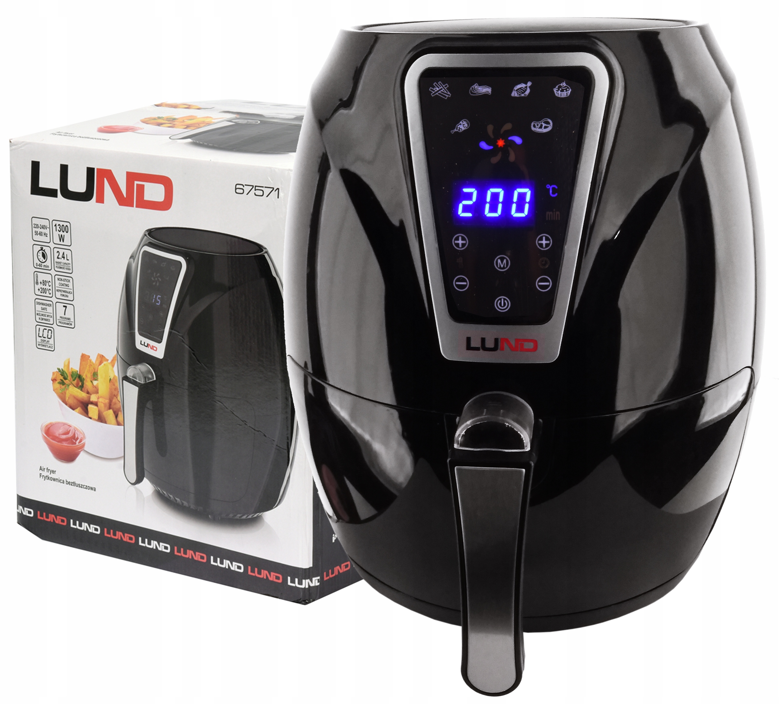 

Frytkownica Frytownica Beztłuszczowa 7 Progr. Led