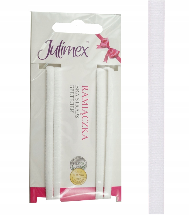

Julimex Ramiączka szer 6 mm RB-63 Białe spaghetti