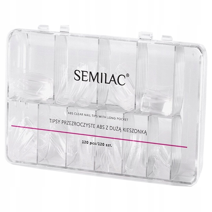 

Semilac Tipsy Przezroczyste Abs 120 Szt.