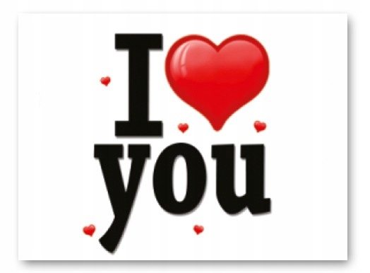 

Naklejki na buty "I love you" ślub