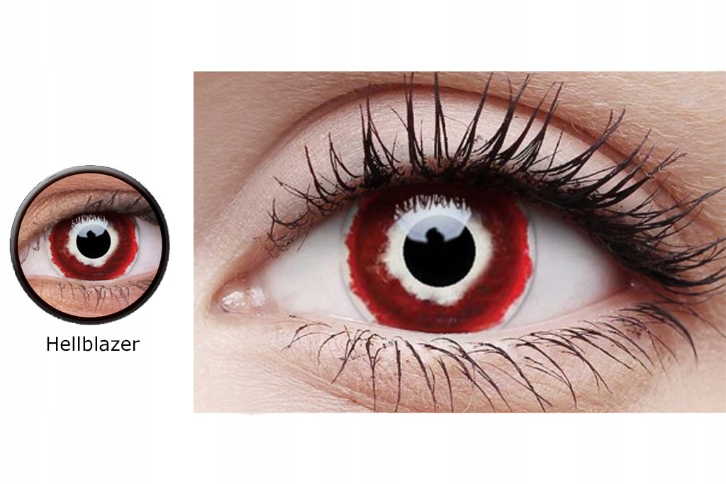 

Czerwone Soczewki Kolorowe Crazy Lens Hellblazer