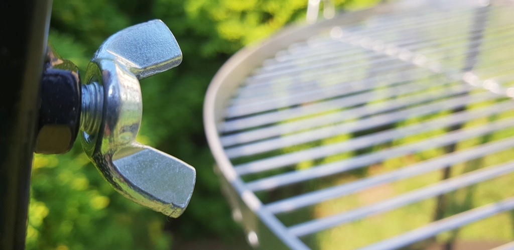 GRILL TRÓJNÓG OGRODOWY 185CM RUSZT NIERDZEWNY 70CM Producent inna