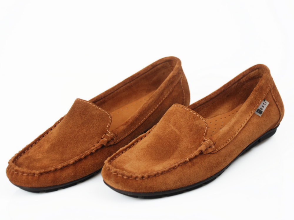 Nessi 17130 mokasyny camel zamsz 40 Model 17130