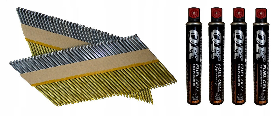 GWOŹDZIE OCYNKOWANE Z 4 GAZAMI OK 2,8x65 (4TYŚ)