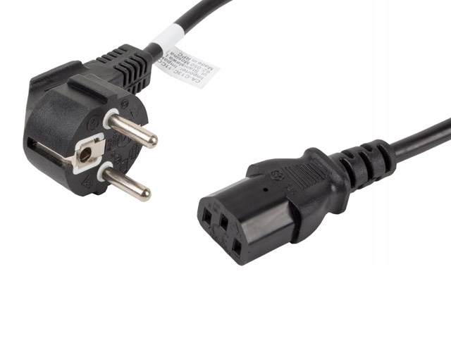 

Kabel zasilający Schuko - C13 1.8m przewód Vde