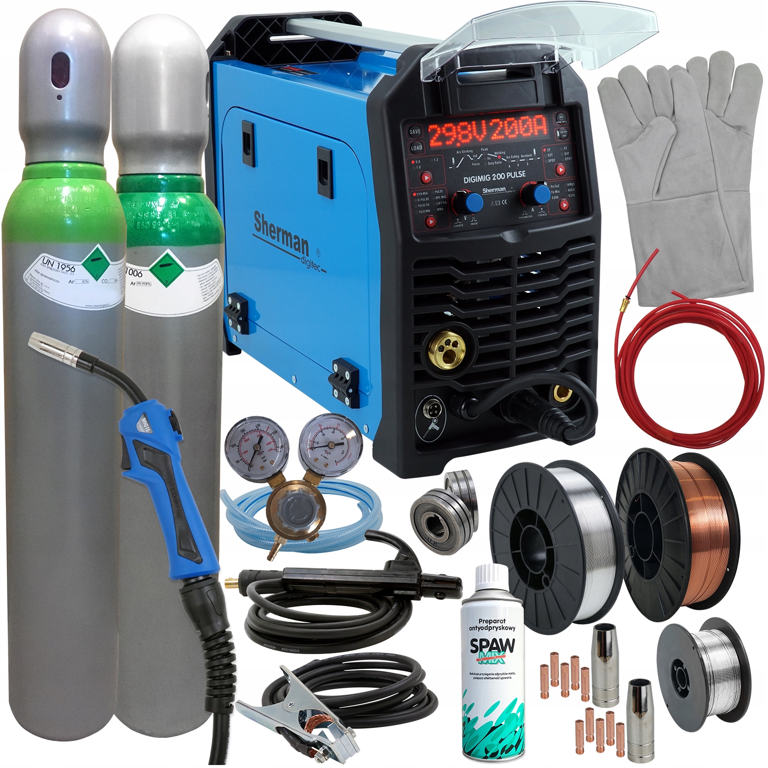 MIG 200 Synergia spawarka inwertorowa 3w1 TIG MMA