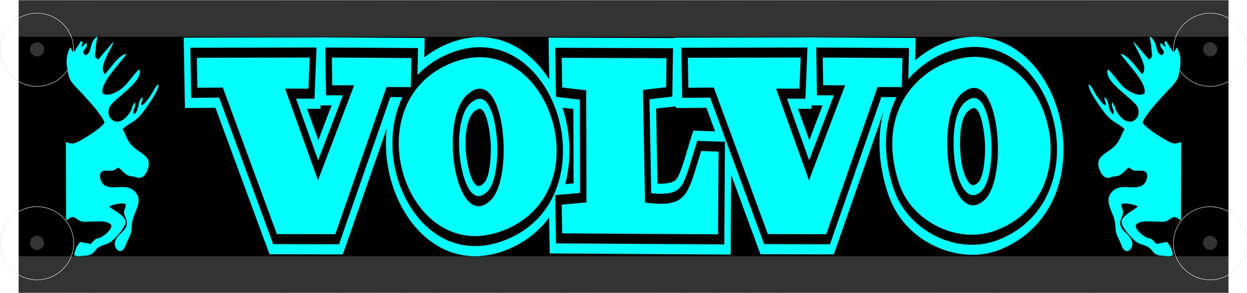 Іменна Світлодіодна панель VOLVO 50X12 LED + безкоштовно