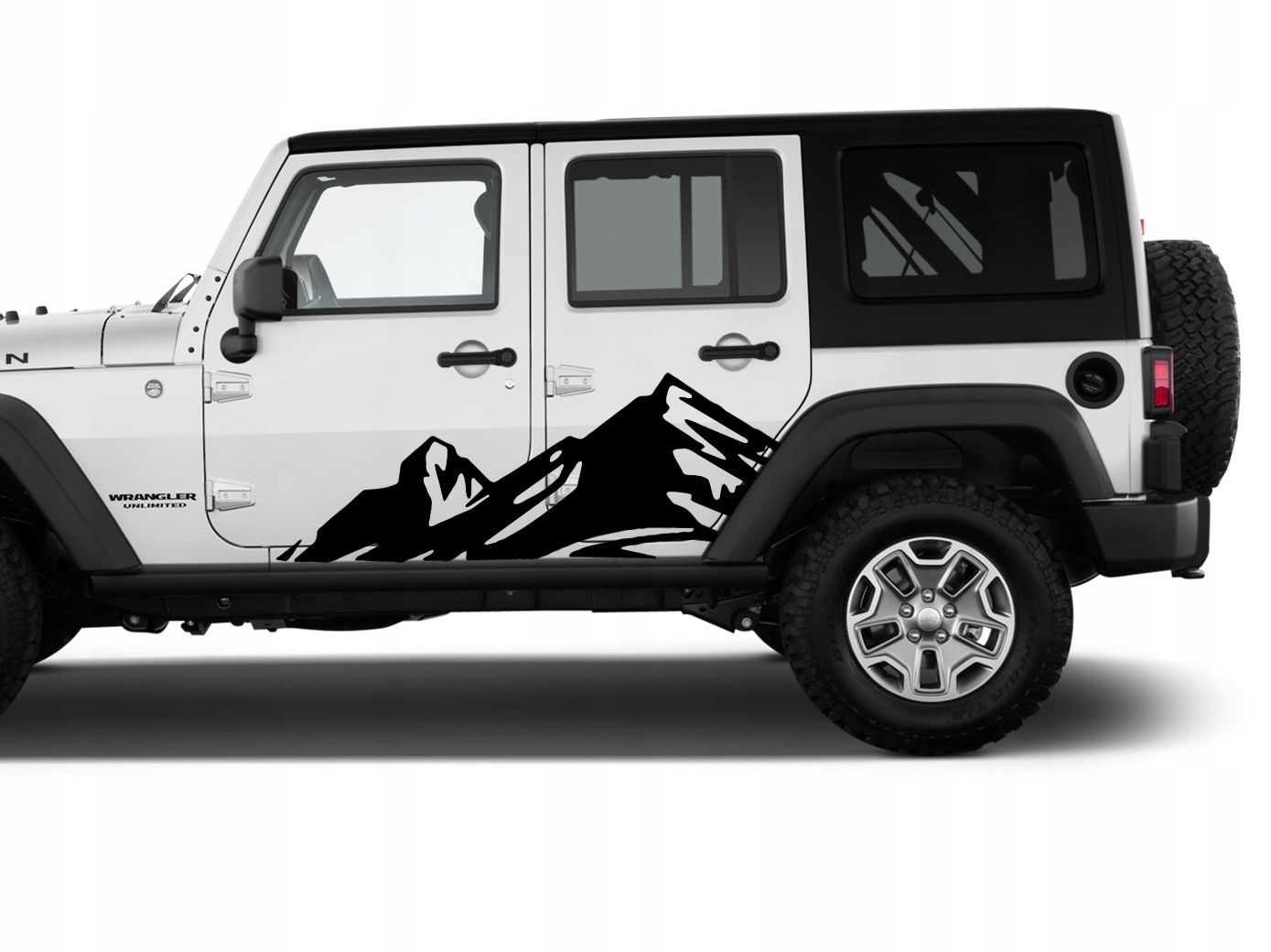 2x NAKLEJKA GORY OFFROAD 110x40cm JEEP drzwi maska