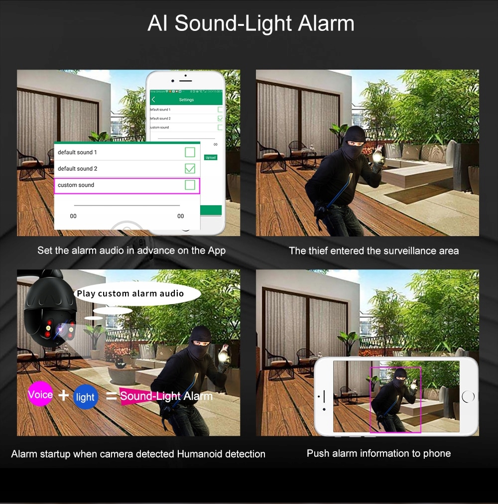 8MPX 4K KAMERA OBROTOWA WIFI PTZ Auto Tracking Technologia IP