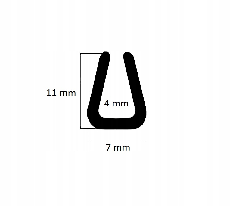 

Uszczelka Na Krawędź Rant 4 MM S-583