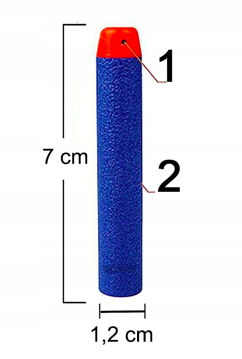 100 STRZAŁEK DO WYRZUTNI NERF N-STRIKE ELITE Marka inna