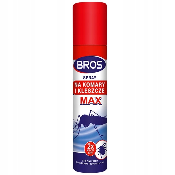 

Bros Max na Komary, Kleszcze 30% Deet aerozol 90ml
