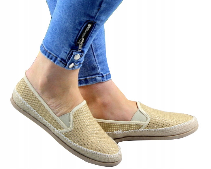 

Buty Damskie Espadryle Tenisówki Trampki Slip On38