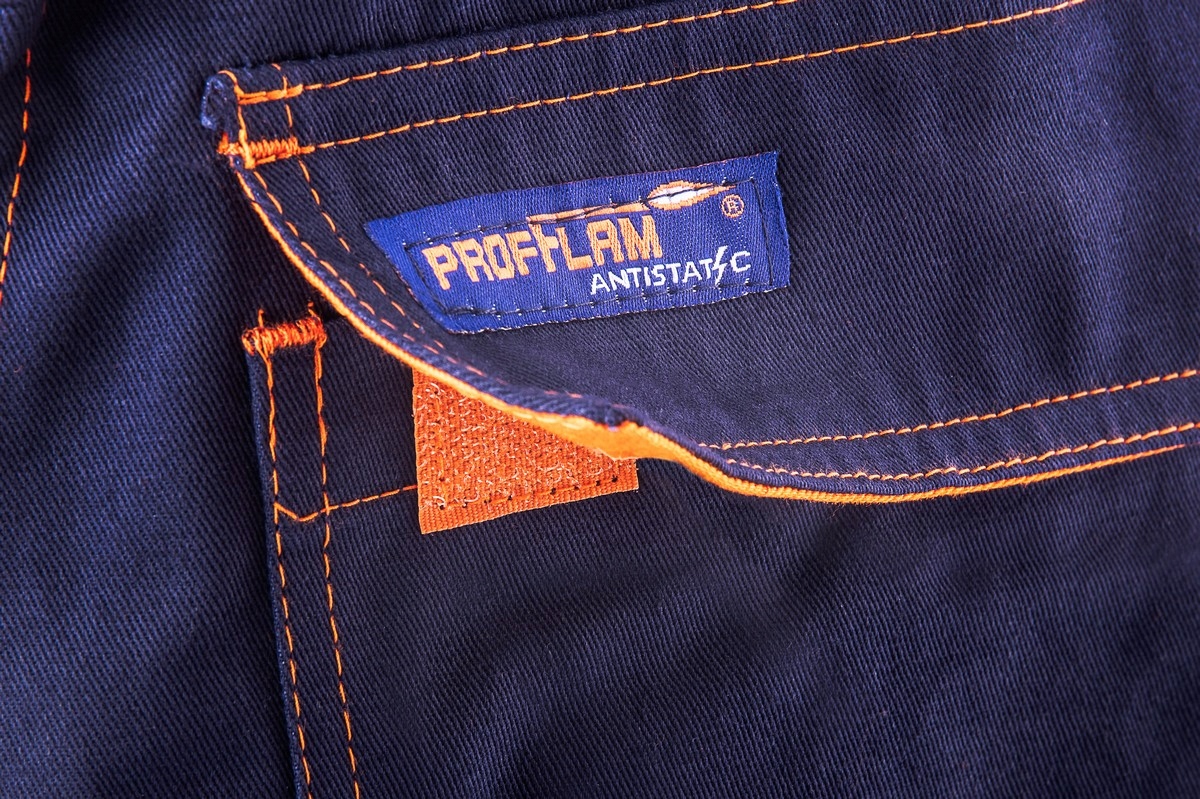 Spodnie SPAWALNICZE TRUDNOPALNE PROFFLAM MOCNE 64 Model Profflam