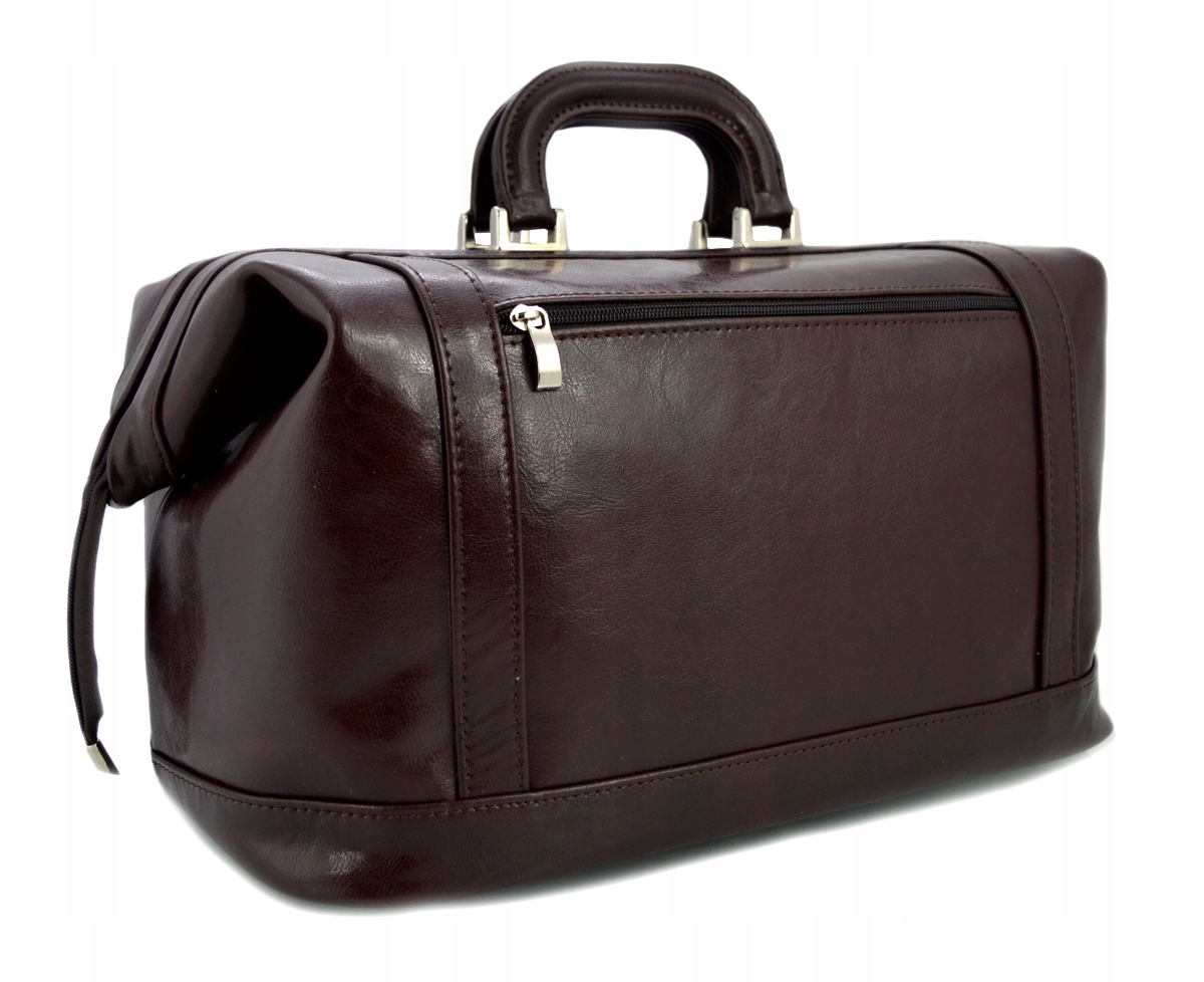 SKÓRZANA TORBA LEKARSKA, KUFER LEKARSKI M555 Wysokość 23 cm