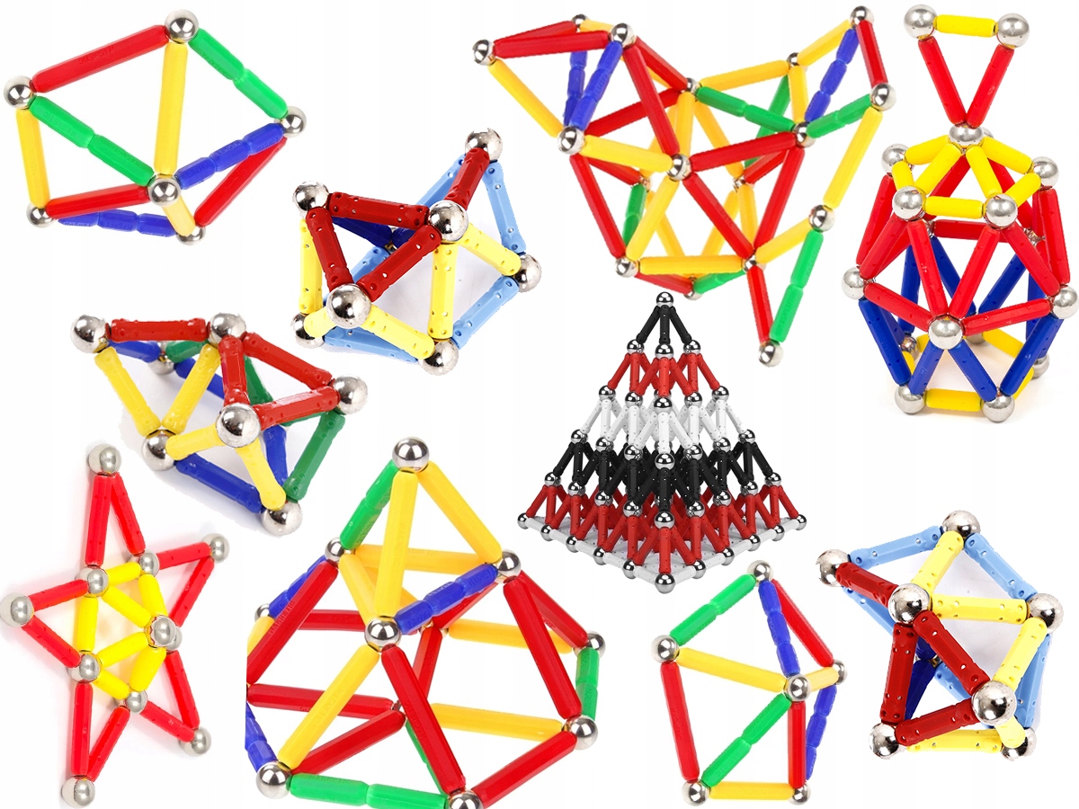 KLOCKI KONSTRUKCYJNE MAGNETYCZNE FORMUŁA 1 148 EL. Materiał Inny