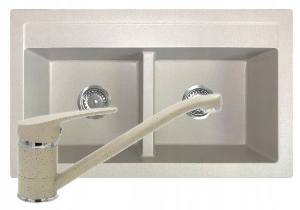 

Zlewozmywak Kuchenny Duet Granitan Bateria Prosta