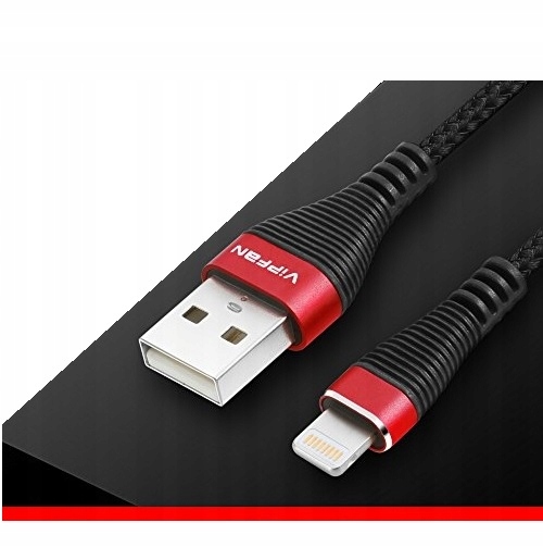 

Kabel nylonowy pleciony Vipfan 2m do iPhone
