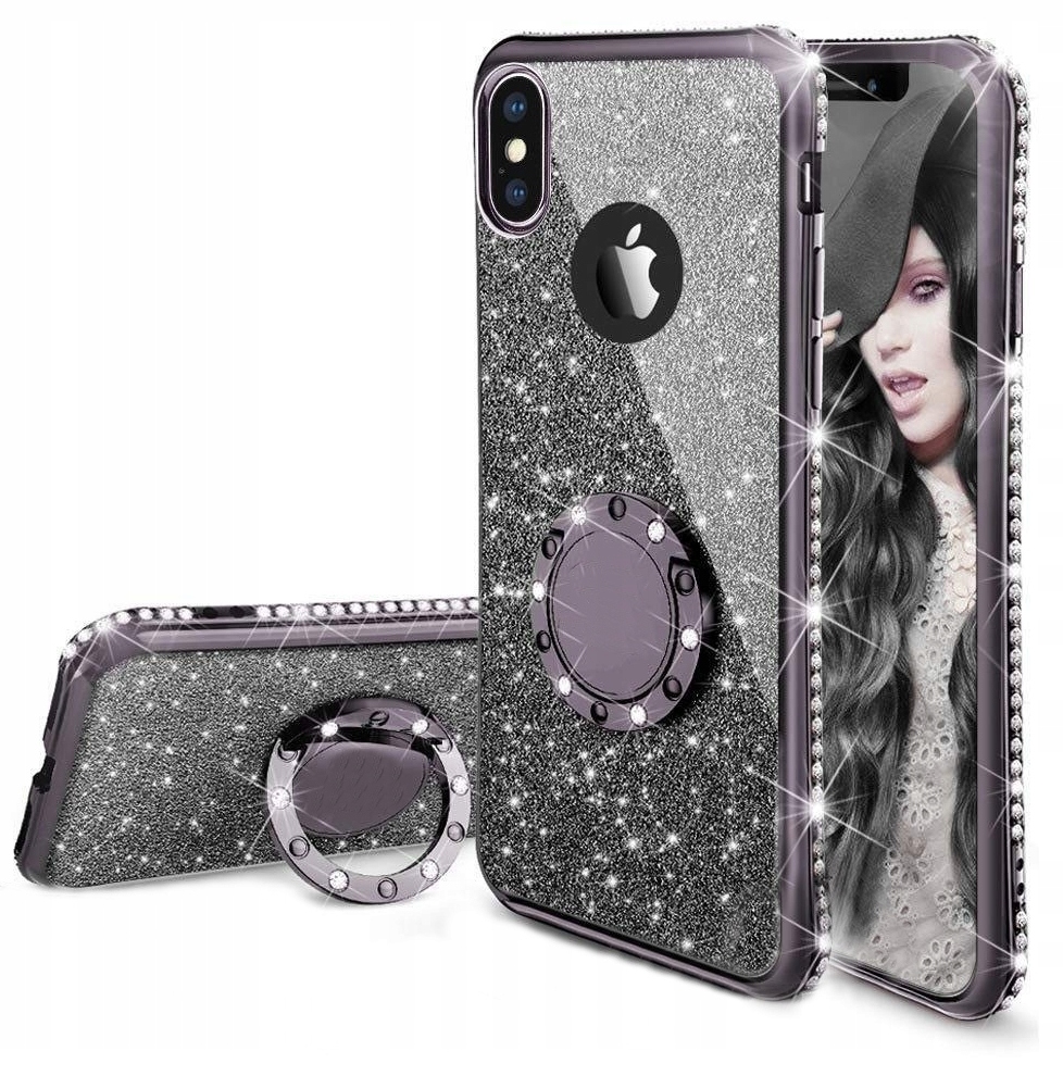 

Etui Brokat Do Iphone X Ring Case+szkło