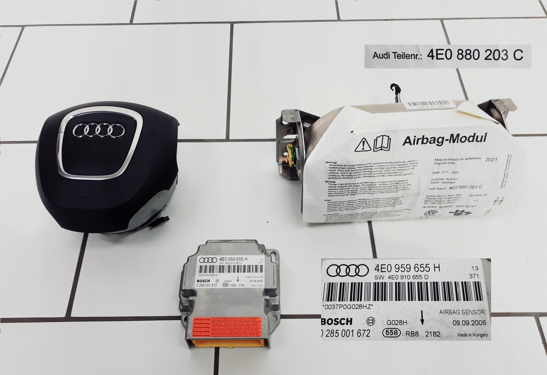 Audi A8 D3 6 РЕСТАЙЛИНГ подушки безопасности подушка водители комплект