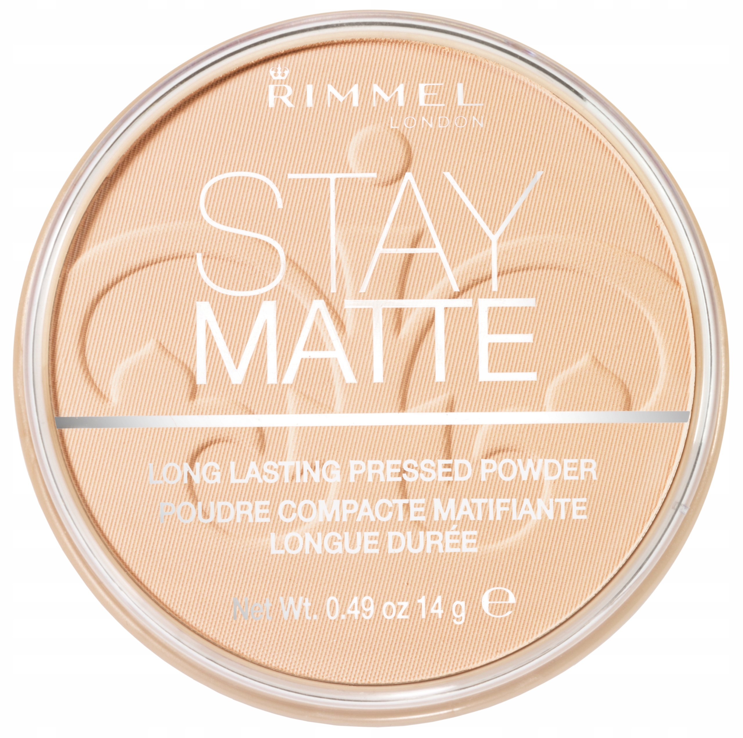 RIMMEL STAY MATTE PUDER MATUJĄCY 001 TRANSPARENT