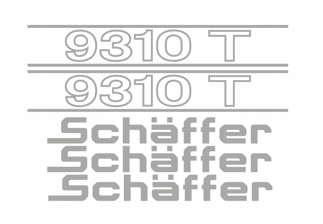 Samolepky s nálepkou Schaffer 9310T
