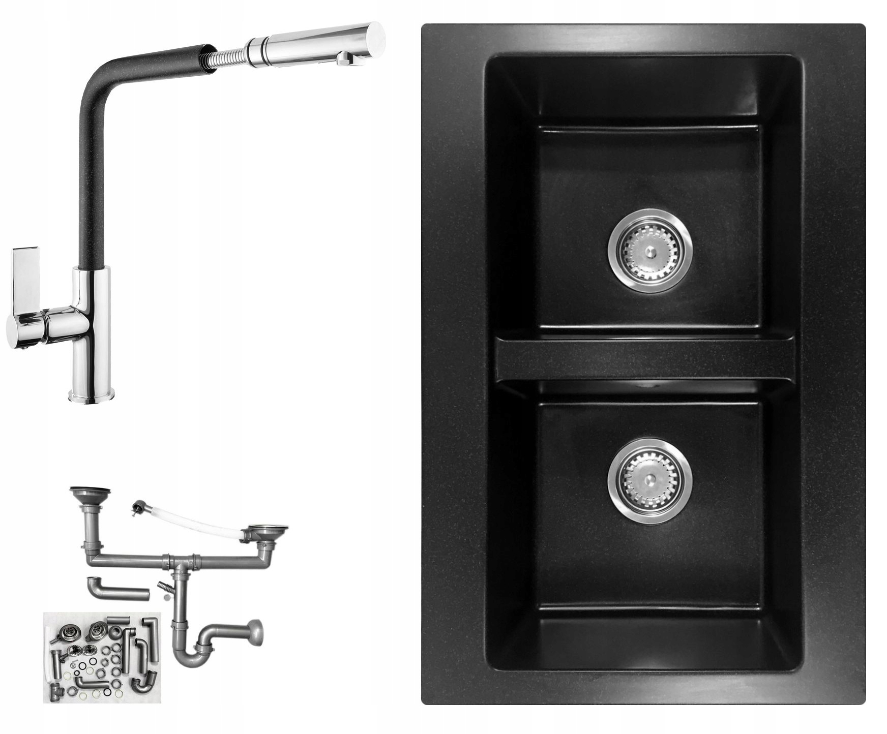 

Zlewozmywak Zlew Granitowy Verso + Bateria Linea