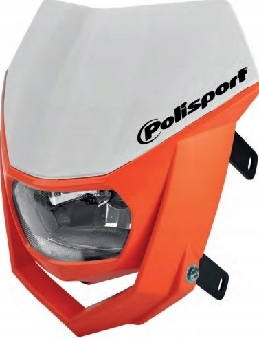 Polisport Predná Halogénová Lampa Bielo-oranžová