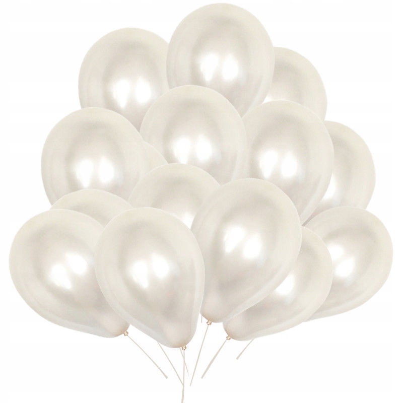 

Balony 33cm perłowe, białe na ślub .... 25szt
