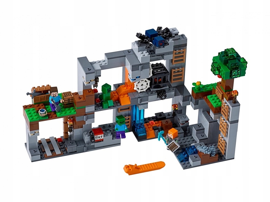 LEGO 21147 MINECRAFT PRZYGODY NA SKALE MACIERZYST Bohater Minecraft