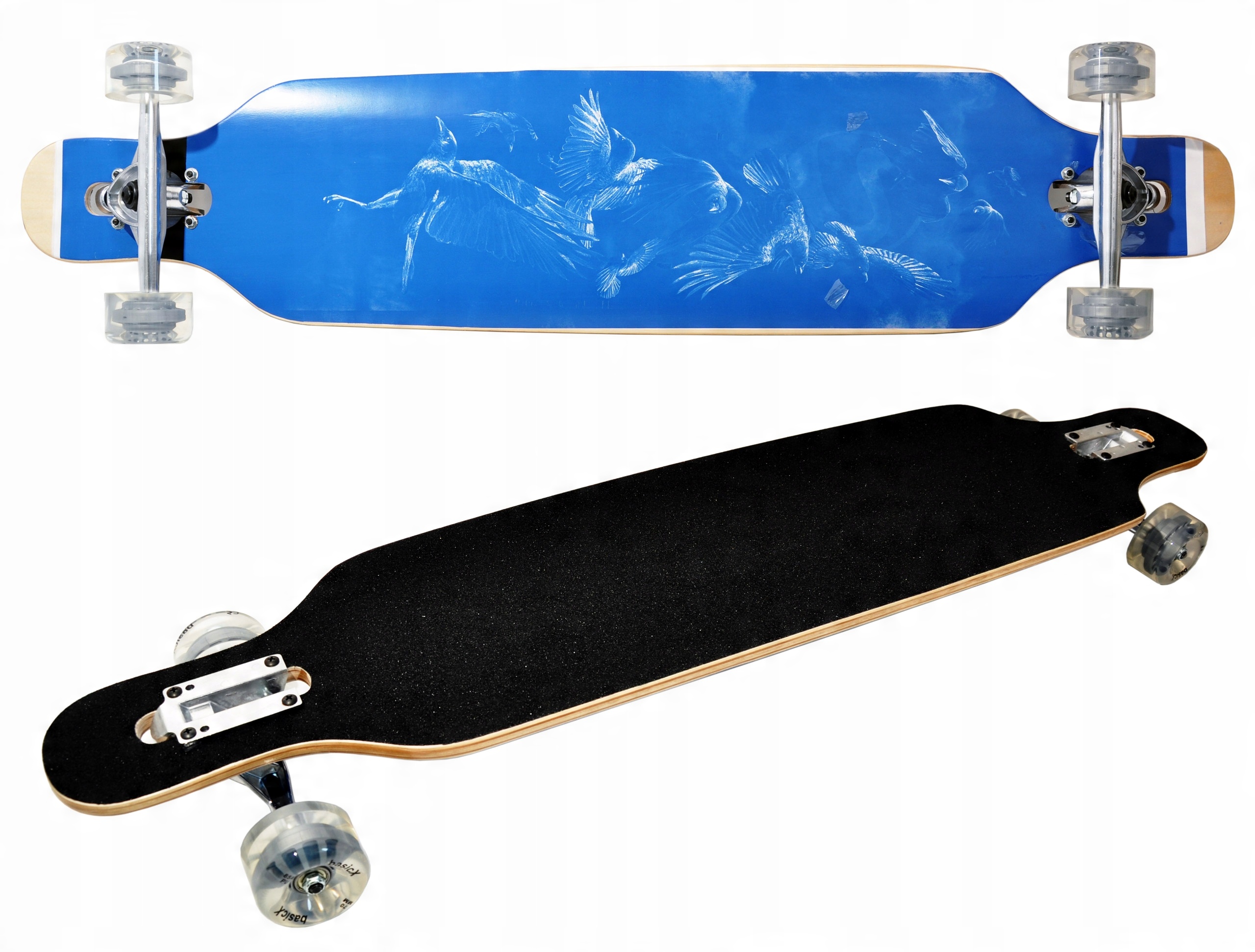

Deskorolka Longboard Drop Through Klon Abec Pu 85A