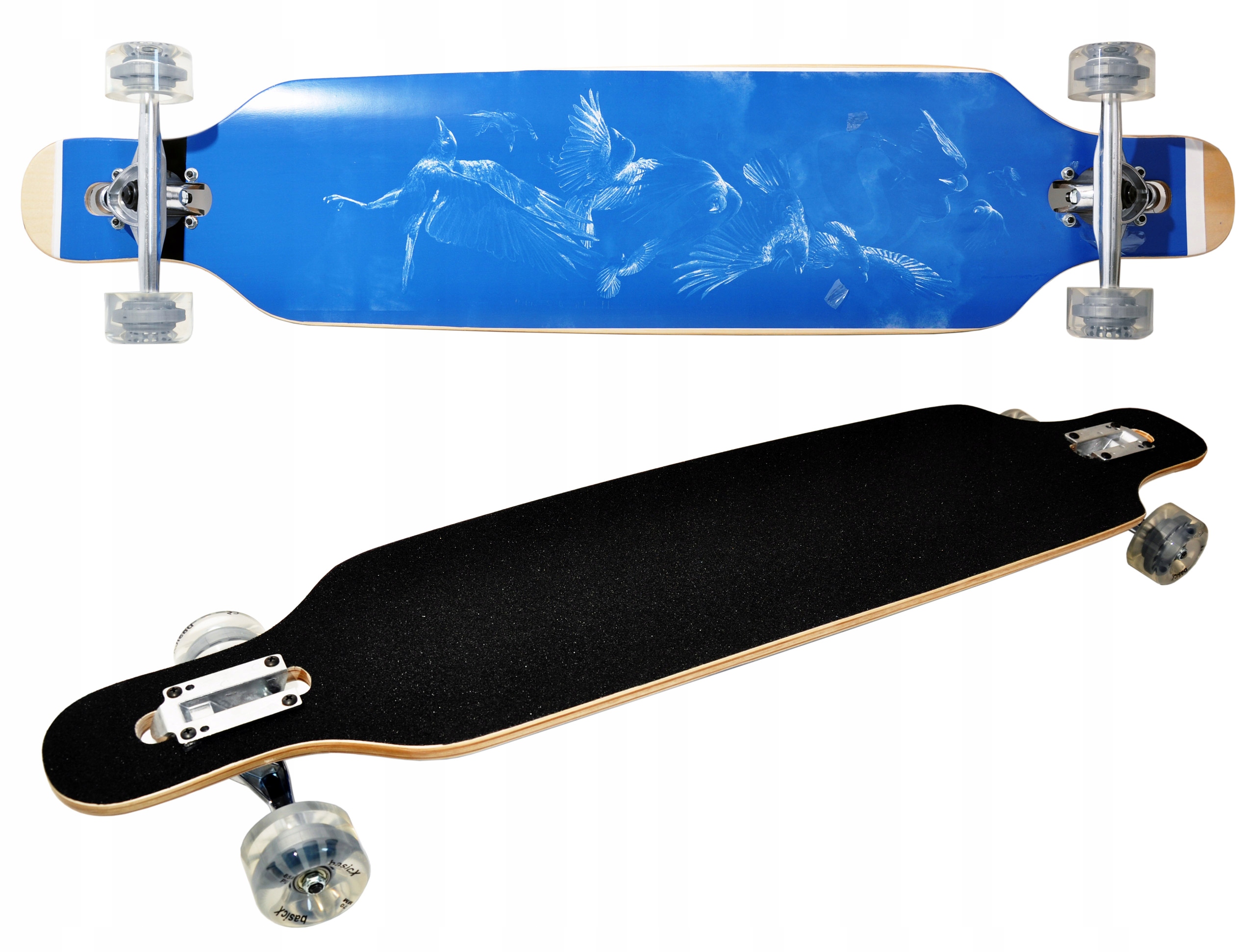 DESKOROLKA LONGBOARD DROP THROUGH Klon kanadyjski 9warstwowy deck ABEC7 85A