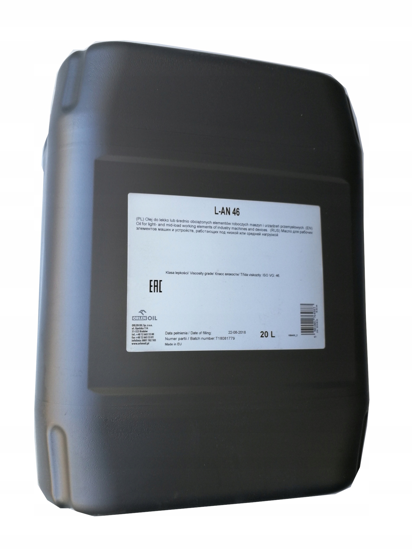 

Orlen Oil Olej Maszynowy L-an 46 op.20L