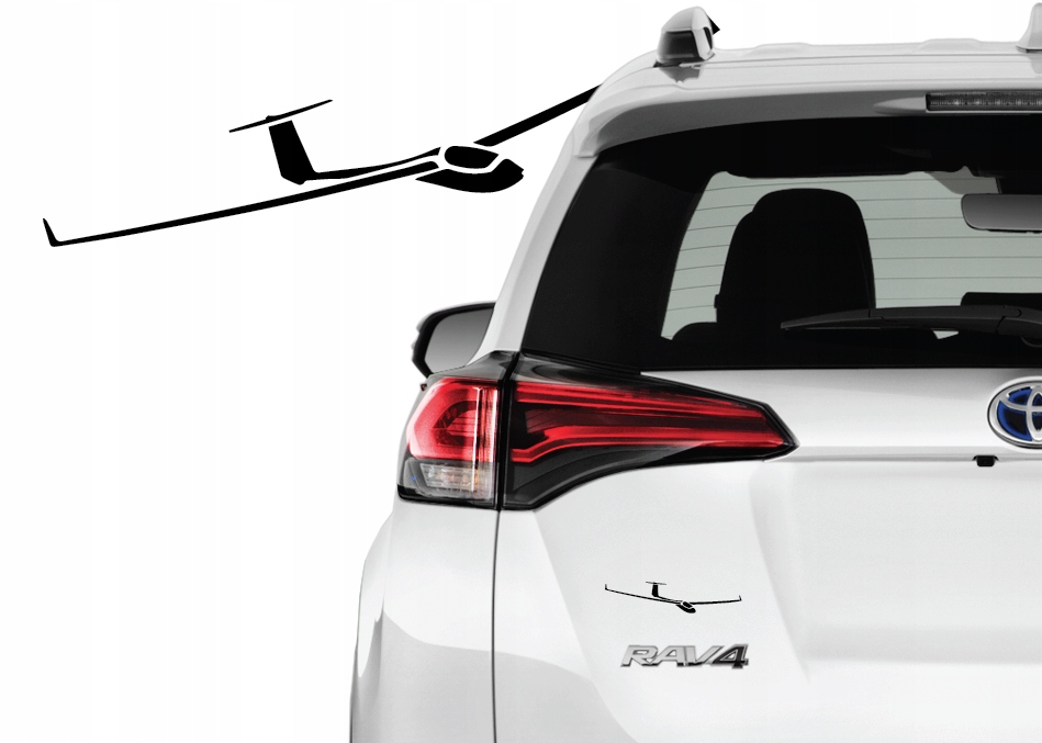 

Naklejka na samochód samolot, lotnictwo, szybowiec