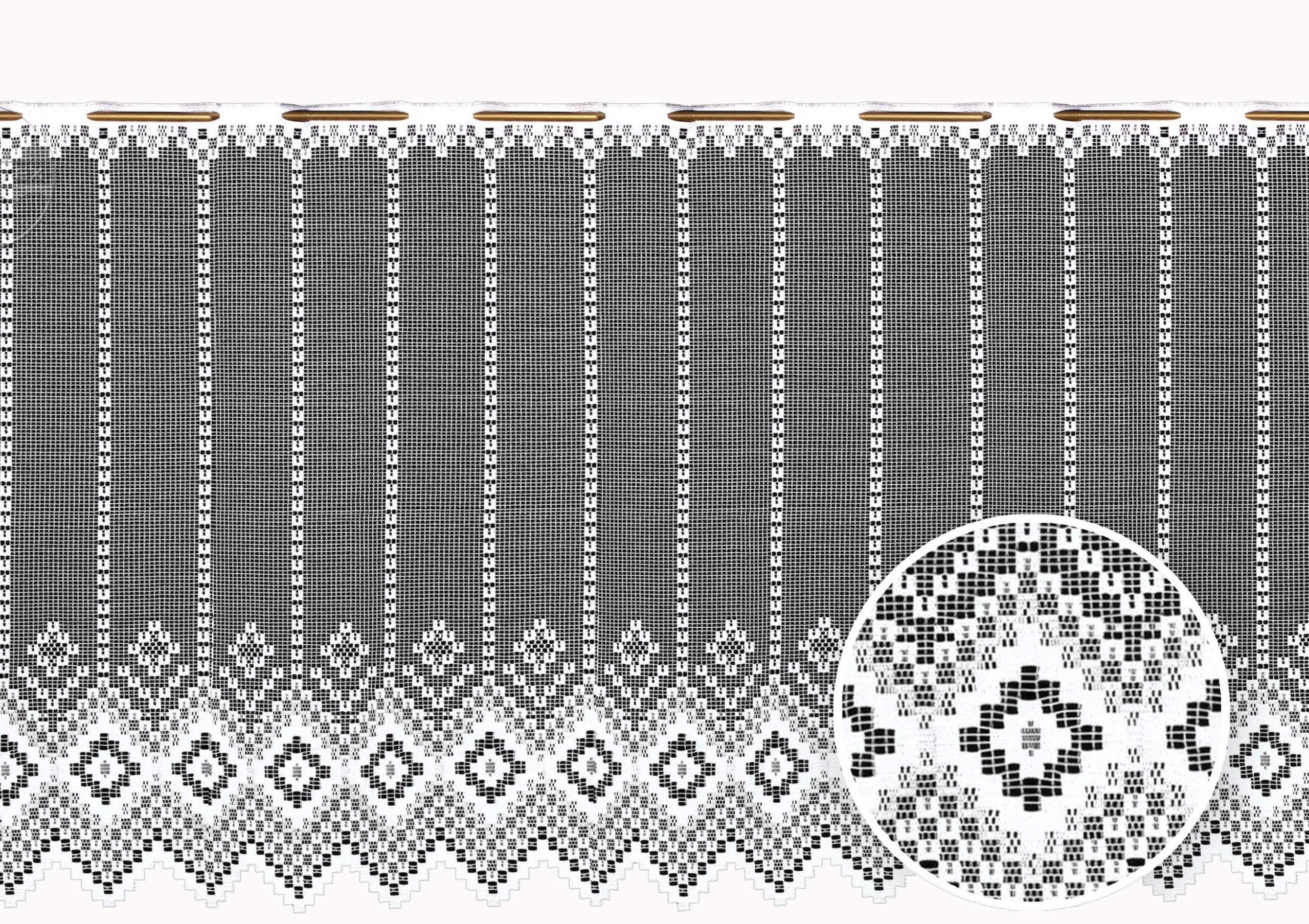 

Mg Zazdrostka Żakard 3943 biała 40cm polski