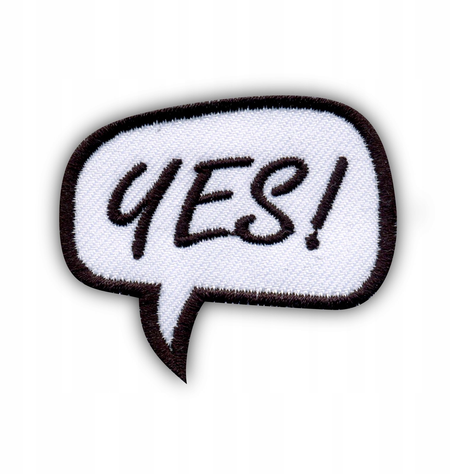 

Naszywka Dymek - Yes! chmurka komiks, Tak Haft