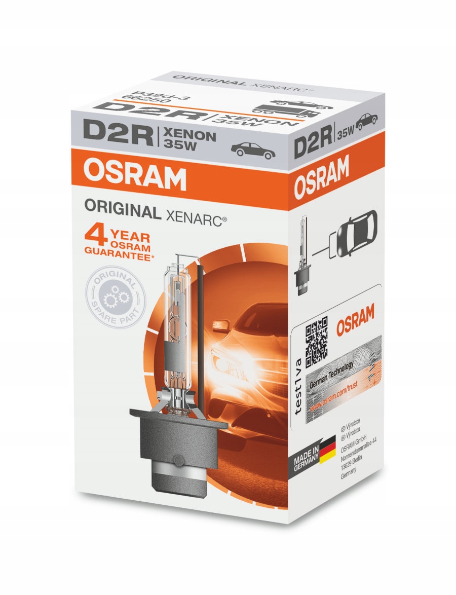 

Xenon Palnik D2R Żarnik Osram Original Xenarc 35W