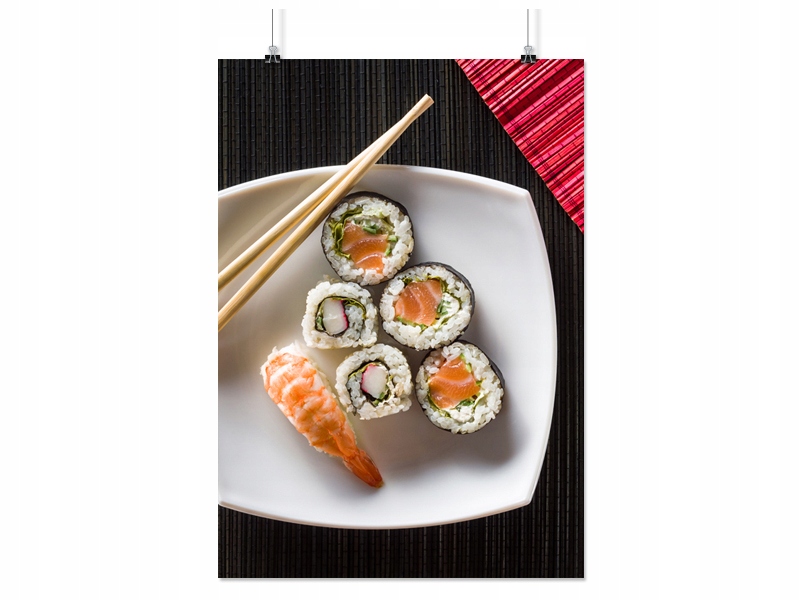 

Plakat Sushi Ryż Jedzenie 100x130CM 22 Wzory Mat
