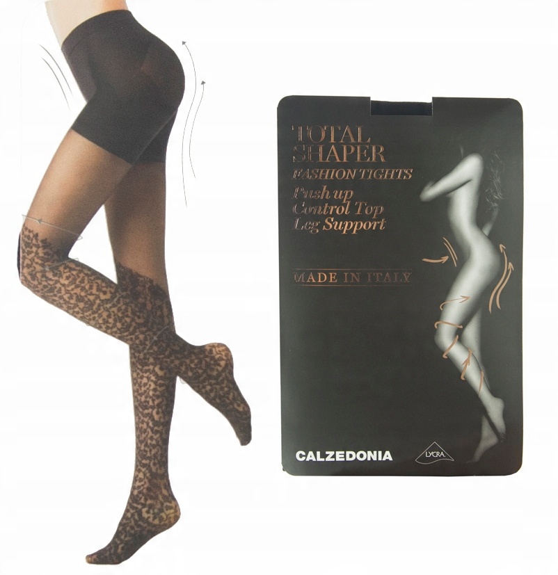 

Calzedonia rajstopy czarne zakolanówki push-up 4 L