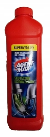 

Agent Max Żel do udrożniania rur i syfonów 1kg