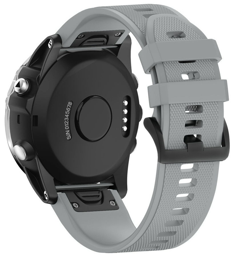 

Szary Silikonowy Pasek Garmin Fenix 5S Plus 20mm