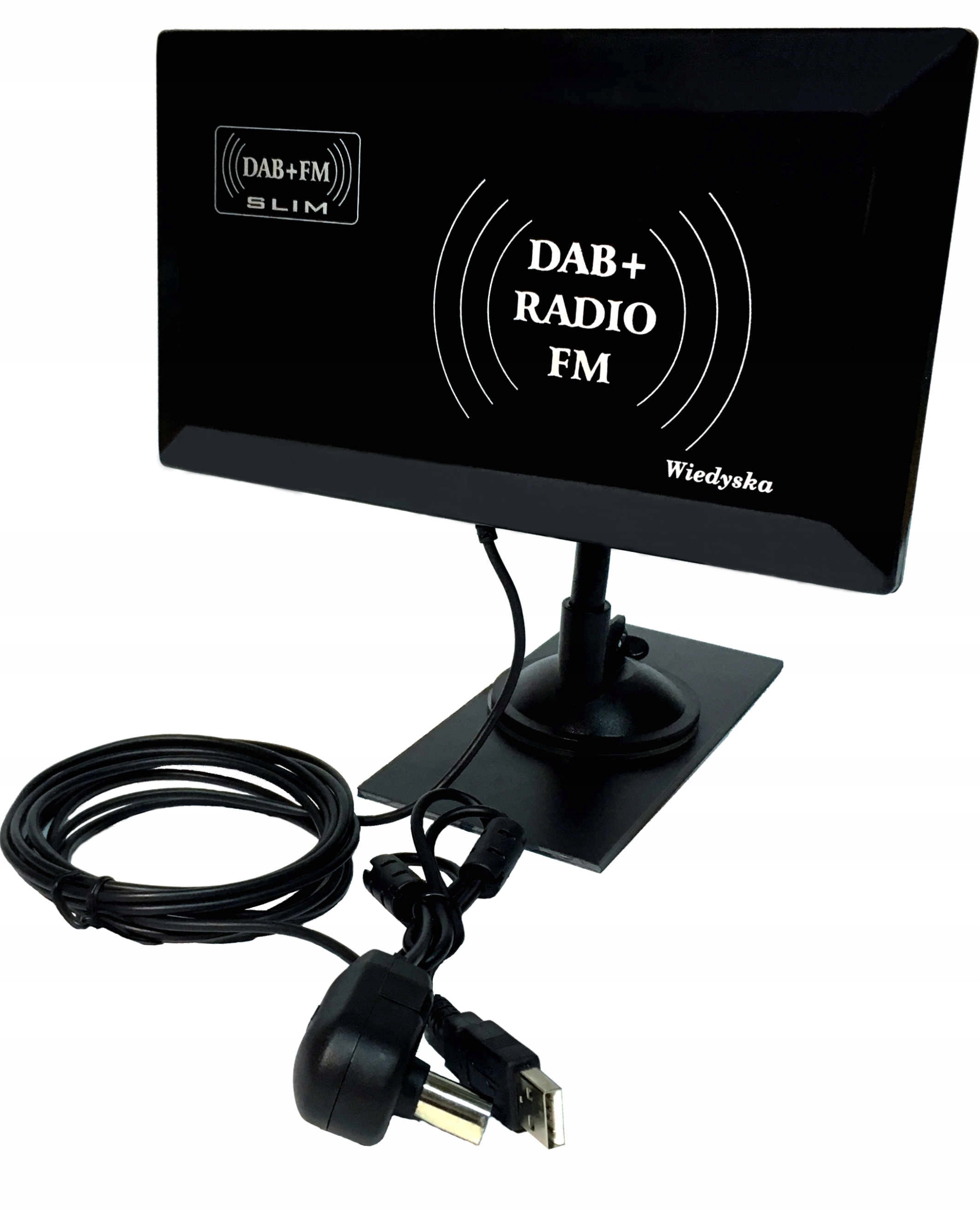

Antena Pokojowa Kompaktowa Dab+ Slim Usb Radio Fm