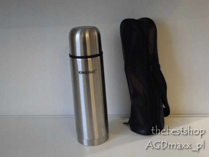 TERMOS STALOWY Z automatycznym korkiem1l. Kod producenta ZL-4304