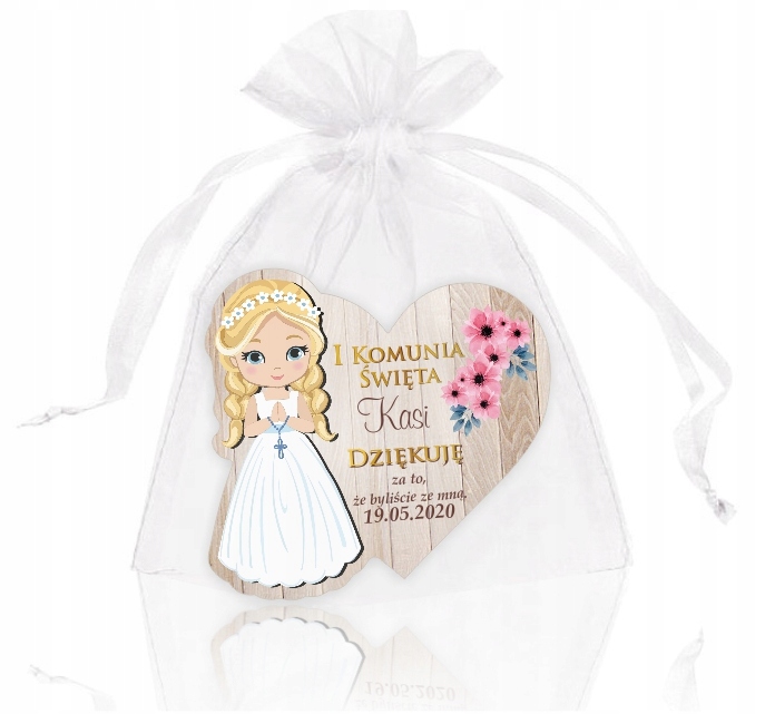 

Magnes + Worek Podziękowania na Komunię Komunia