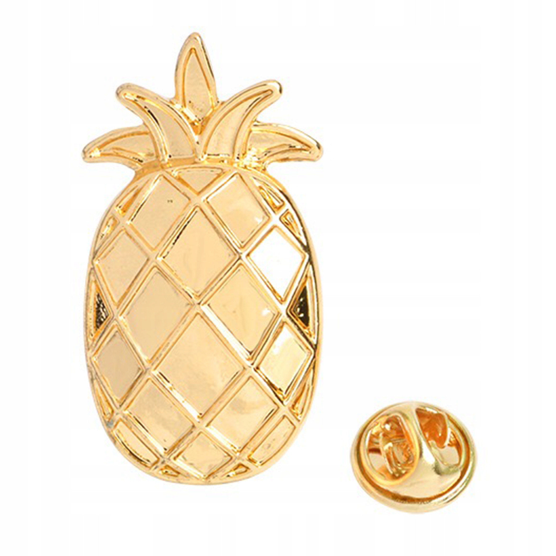 

Pins emaliowany Ananas złoty przypinka 2,8 cm owoc