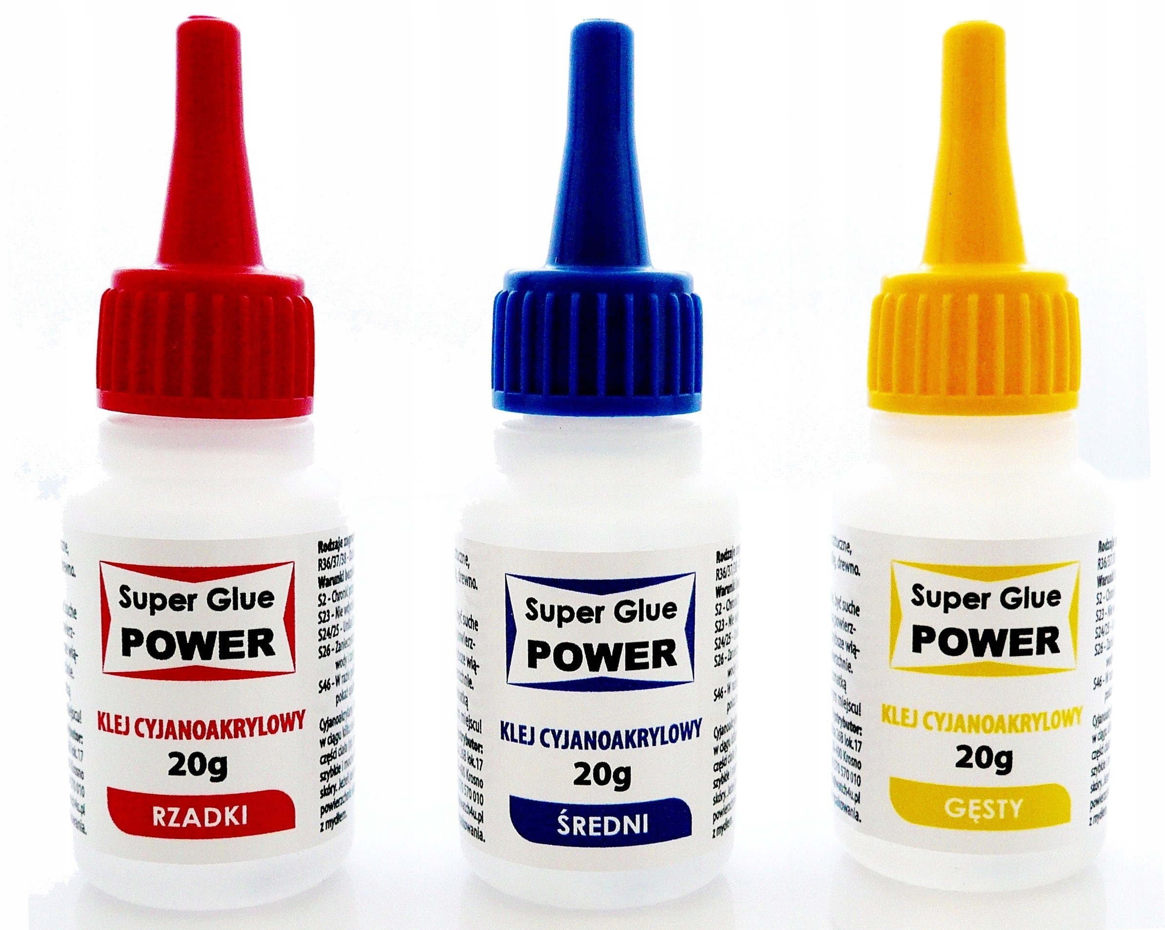 

Klej Glue 60g Cyjanoakryl Rzadki Średni Gęst