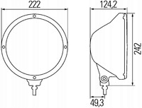 HALOGEN REFLEKTOR DALEKOSIEZNY HELLA RALLYE 3003 Part number 1F8 009 797 021