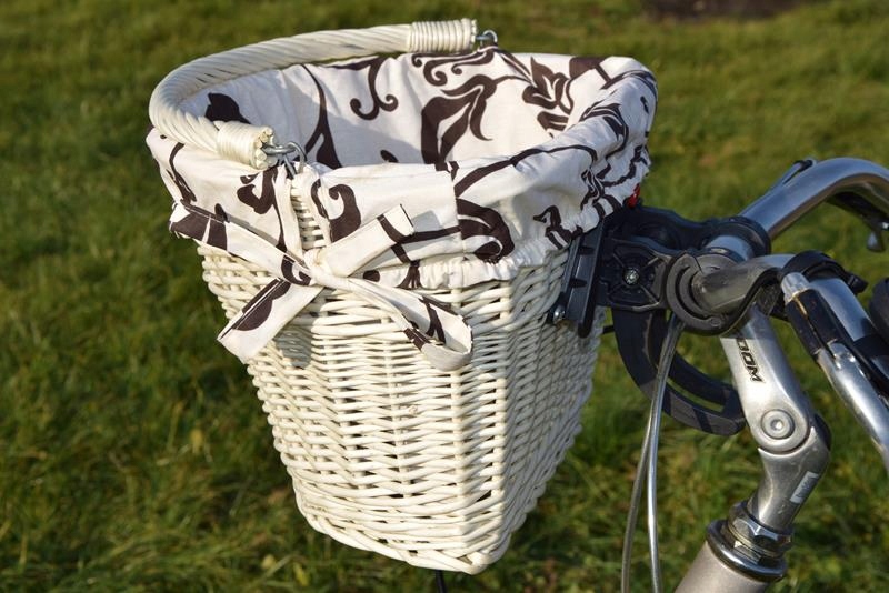 Koszyk wiklinowy na ROWER clik kosz +obszycie 16wz Marka Wiklinowe Cuda