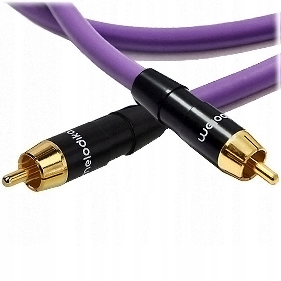 2× KABEL DO SUBWOOFERA 1 RCA - 1 RCA MELODIKA MDSW50 5m