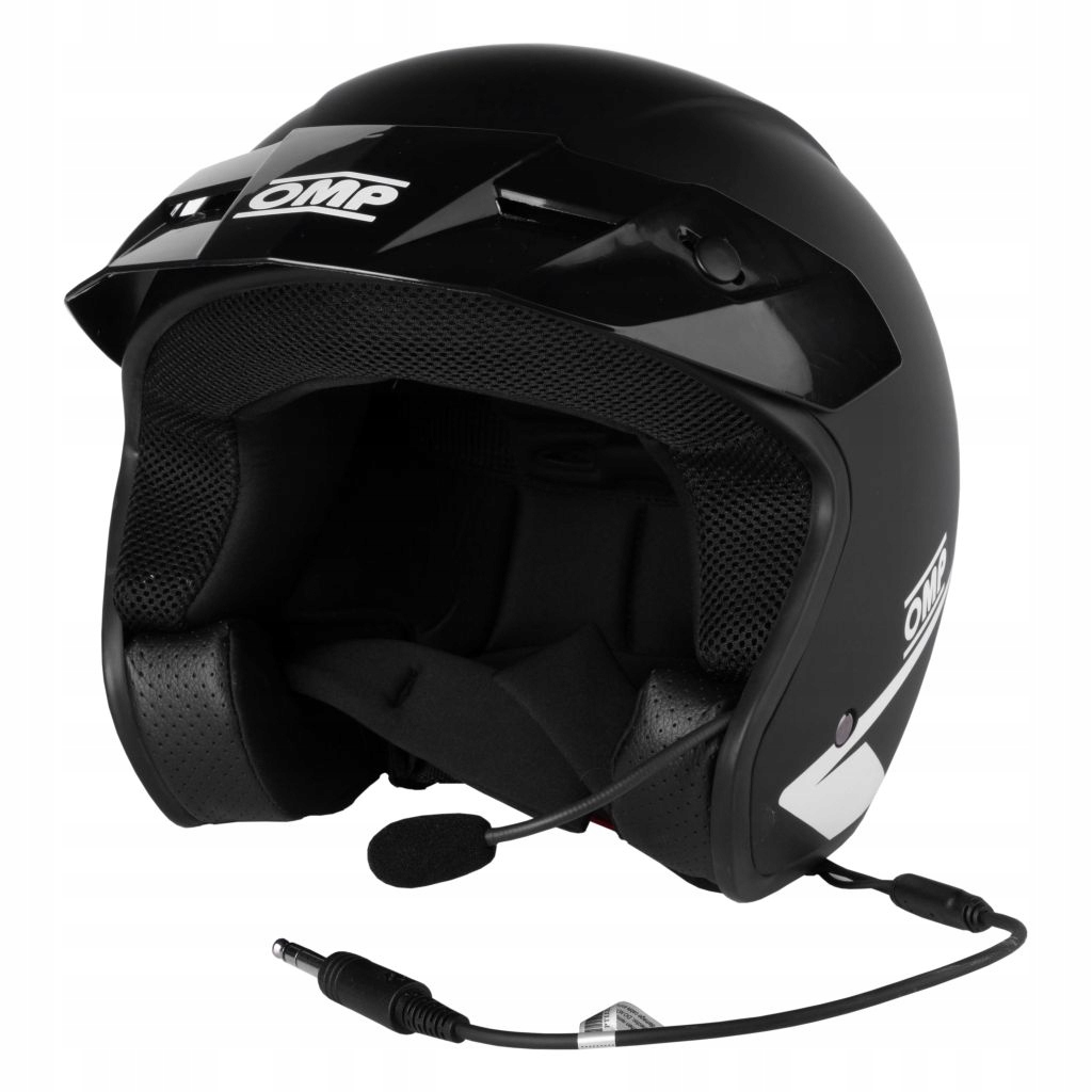 Kask OMP Star-J z interkomem KJS LIMITED czarny S
